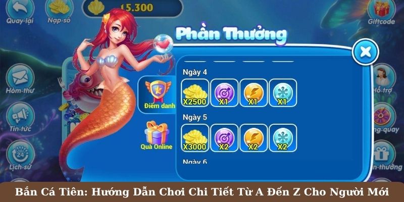 Bắn cá tiên có nhiều phần thưởng độc lạ